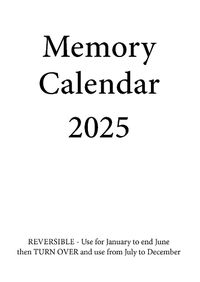 Cover image for Memory Calendar - 2025