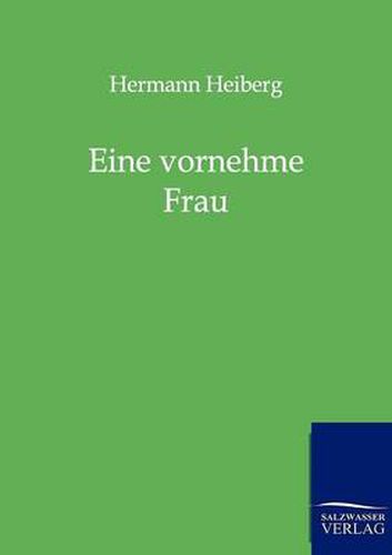 Cover image for Eine vornehme Frau