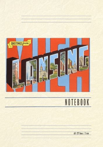 Cover image for Vintage Lined Notebook Greetings from Lansing