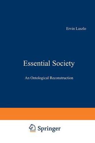 Cover image for Essential Society: An Ontological Reconstruction