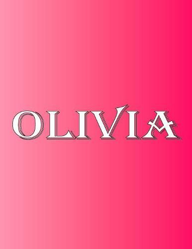 Cover image for Olivia: 100 Pages 8.5 X 11 Personalized Name on Notebook College Ruled Line Paper