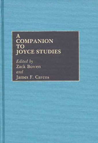 Cover image for A Companion to Joyce Studies