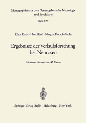 Ergebnisse der Verlaufsforschung bei Neurosen