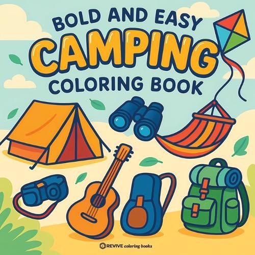 Cover image for Bold & Easy Camping Coloring Book