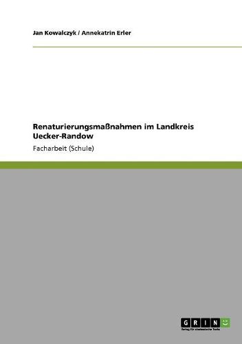 Cover image for Renaturierungsmanahmen Im Landkreis Uecker-Randow