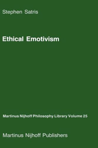 Cover image for Ethical Emotivism