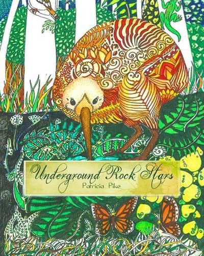 Cover image for Underground Rock Stars: Adult colouring book