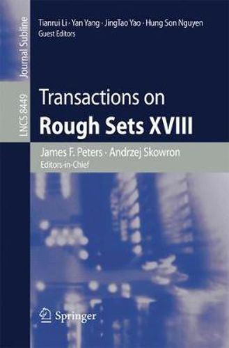 Cover image for Transactions on Rough Sets XVIII