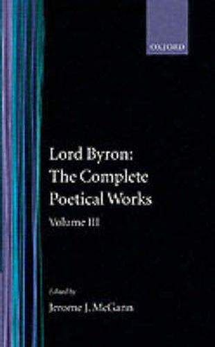 The Complete Poetical Works: Volume 3