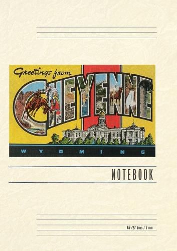 Cover image for Vintage Lined Notebook Greetings from Cheyenne, Wyoming