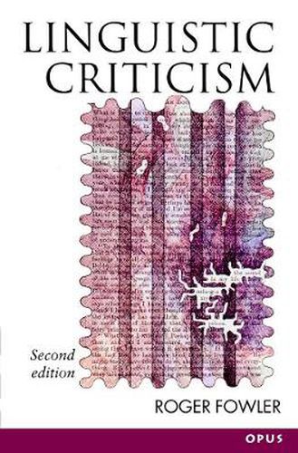 Cover image for Linguistic Criticism