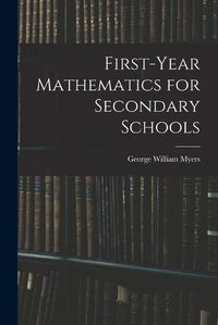 Cover image for First-Year Mathematics for Secondary Schools