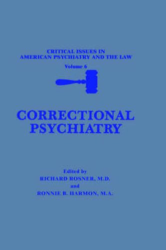 Cover image for Correctional Psychiatry