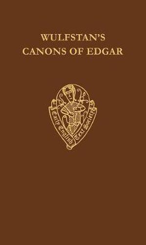 Cover image for Wulfstan's Canons of Edgar