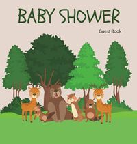 Cover image for Woodland Baby Shower Guest Book (Hardcover)