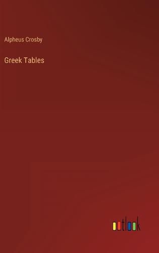 Cover image for Greek Tables