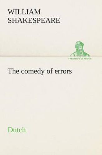 Cover image for The comedy of errors. Dutch