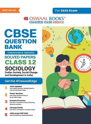 Cover image for CBSE Question Bank Chapterwise and Topicwise SOLVED PAPERS_Class 12_Sociology_For Exam 2024-25