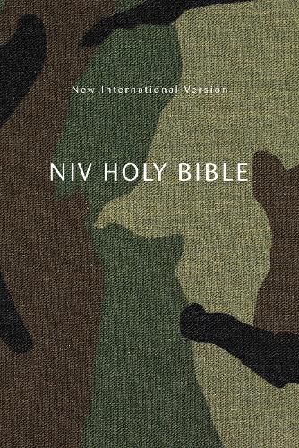 Cover image for NIV, Holy Bible, Compact, Paperback, Woodland Camo, Comfort Print