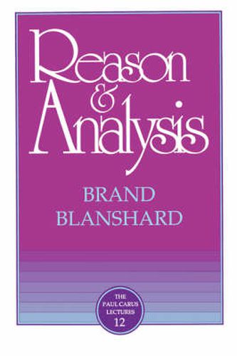 Cover image for Reason and Analysis