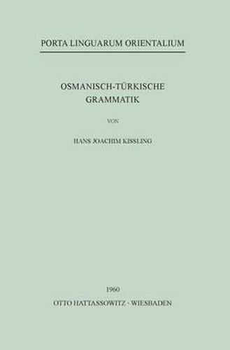 Osmanisch-Turkische Grammatik