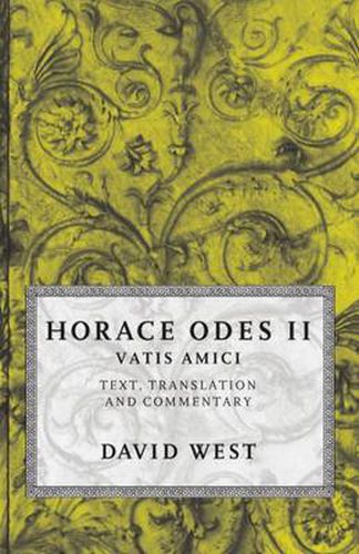 Cover image for Horace: Odes II: Vatis Amici