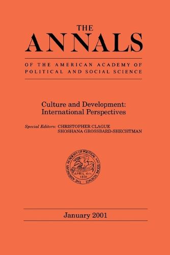 Cover image for Culture and Development International Perspectives