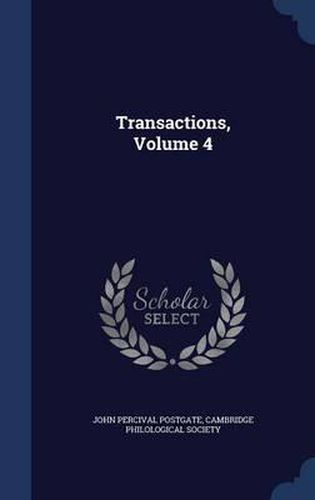 Transactions; Volume 4