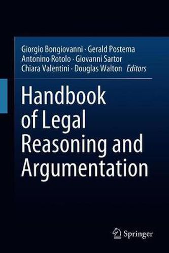 Cover image for Handbook of Legal Reasoning and Argumentation