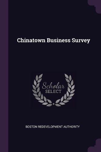 Cover image for Chinatown Business Survey