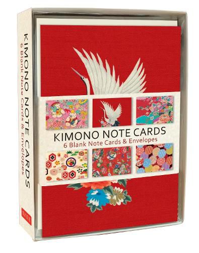 Kimono Note Cards: 6 Blank Note Cards & Envelopes (4 x 6 inch cards in a box)