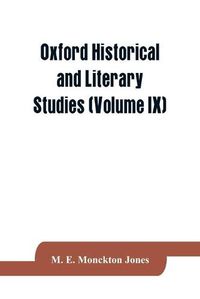 Cover image for Oxford historical and Literary Studies (Volume IX): Warren Hastings in Bengal: 1772-1774