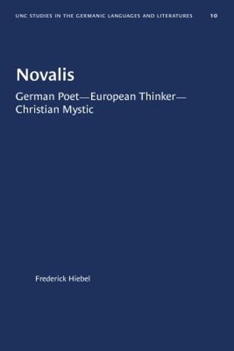 Cover image for Novalis: German Poet--European Thinker--Christian Mystic