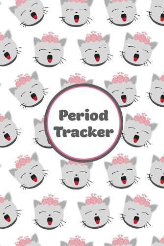 Cover image for Period Tracker: Track & Log Monthly Symptoms, Moods & PMS, Monitor Menstrual Cycle Diary, Record Month Flow Journal, Periods Book, Girls, Women