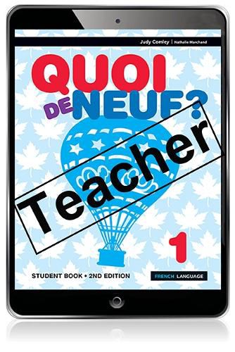 Quoi de Neuf ? 1 Teacher eBook and Audio Download
