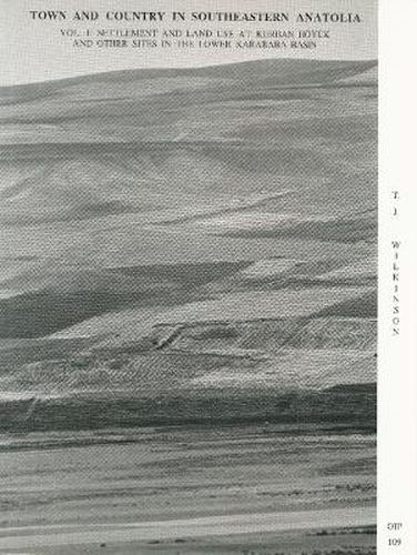 Town and Country in Southeastern Anatolia, Volume 1: Settlement and Land Use at Kurban Hoyuek and Other Sites in the Lower Karababa Basin