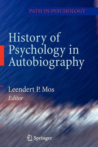 Cover image for History of Psychology in Autobiography