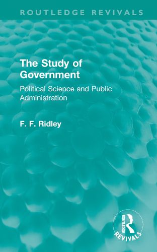 Cover image for The Study of Government