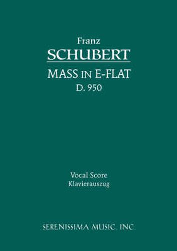 Cover image for Mass in E-flat, D.950: Vocal score