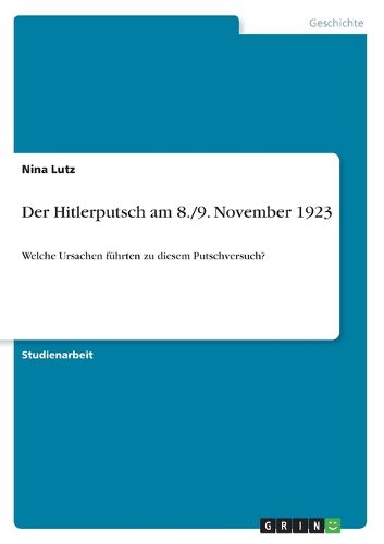 Cover image for Der Hitlerputsch am 8./9. November 1923