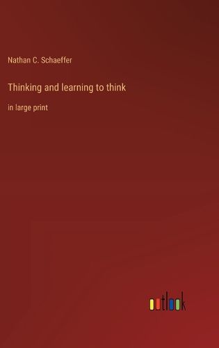 Cover image for Thinking and learning to think