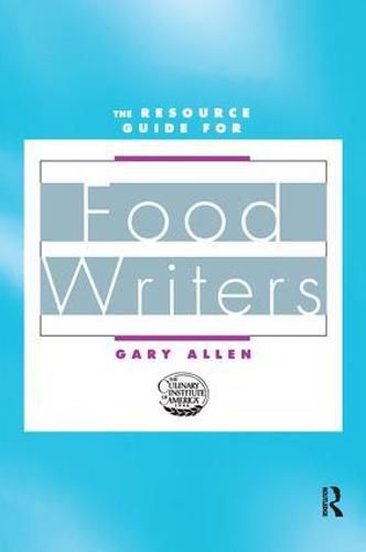 Cover image for Resource Guide for Food Writers