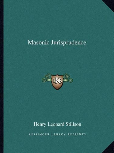 Cover image for Masonic Jurisprudence