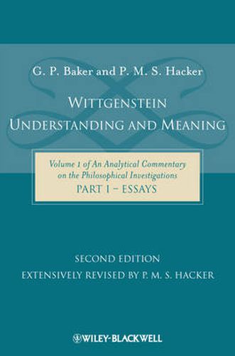 Cover image for Wittgenstein: Understanding and Meaning