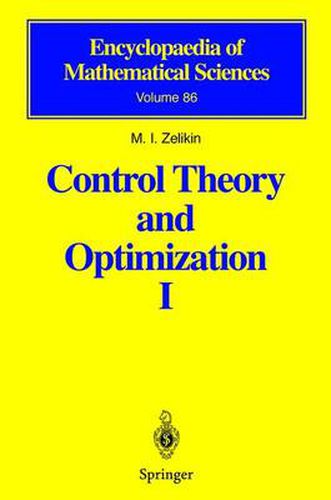 Cover image for Control Theory and Optimization I: Homogeneous Spaces and the Riccati Equation in the Calculus of Variations