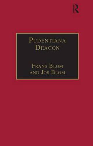 Cover image for Pudentiana Deacon: Printed Writings 1500-1640: Series I, Part Three, Volume 4