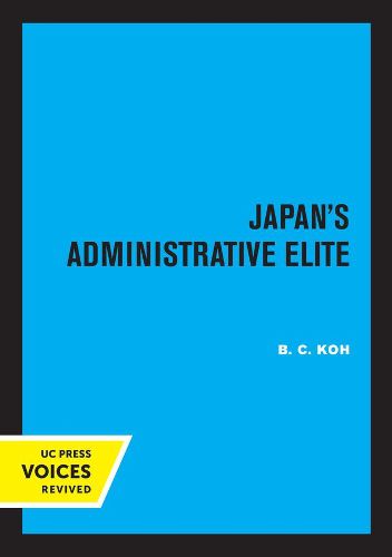 Cover image for Japan's Administrative Elite