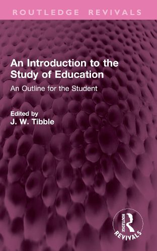 Cover image for An Introduction to the Study of Education