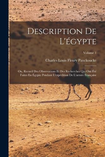 Cover image for Description De L'egypte