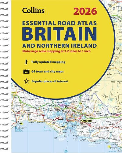 Cover image for 2026 Collins Essential Road Atlas Britain and Northern Ireland